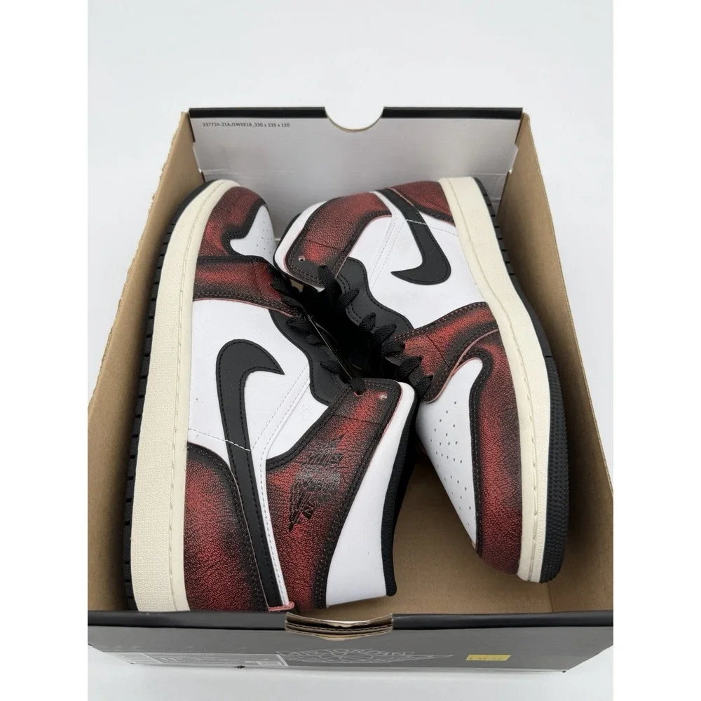Men's Size 11.5 - Nike Air Jordan 1 Mid SE Wear-Away DV9565-006 No Box Lid